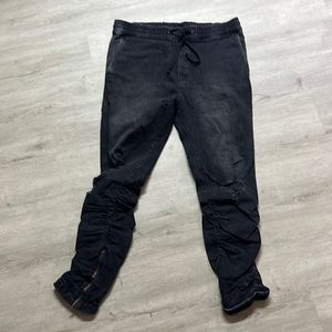 H&M Jean joggers size large/36 faded black